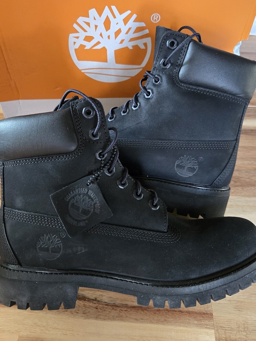 Timberland Premium 6-inch Waterproof Boot Black Nubuck TB110073001 Men Size 7